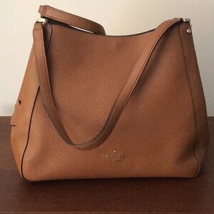 Kate Spade Tan Shoulder Bag with Slouchy Design